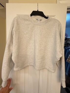 Athleta Heather Gray Crewneck Sweatshirt